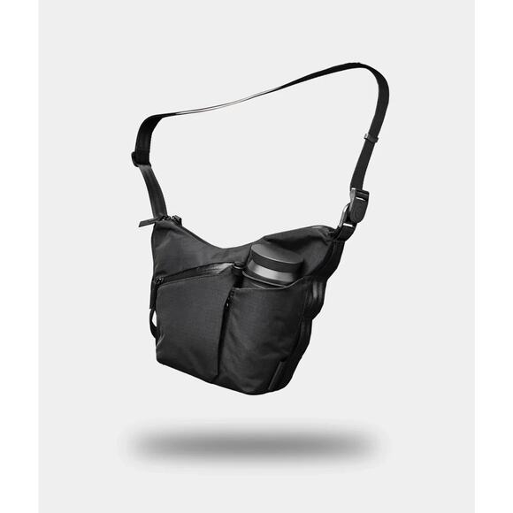 NWT Alpaka Flow Satchel 2L Travel Crossbody Bag BlackAxoflux 210D